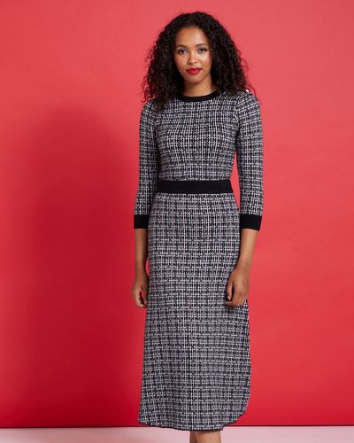 Savida Check Lurex Co-Ord Skirt